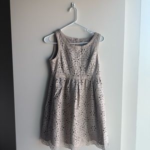Beige lace dress